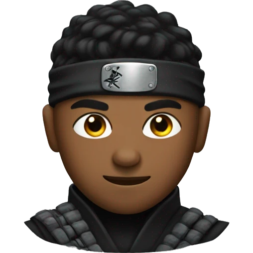 ninja with a low taper fade emoji