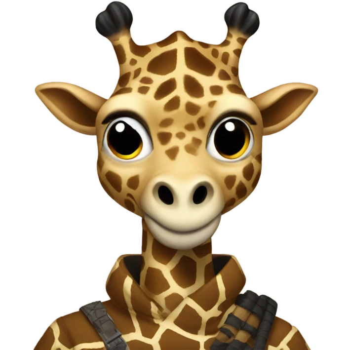 A giraffe ninja emoji