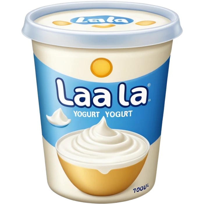 Yogurt envasado marca lala emoji