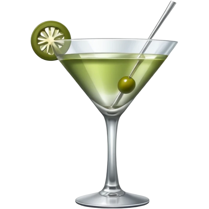 silver coloured martini  emoji