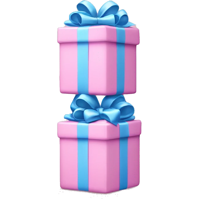 stack of blue hundreds with light pink bow emoji