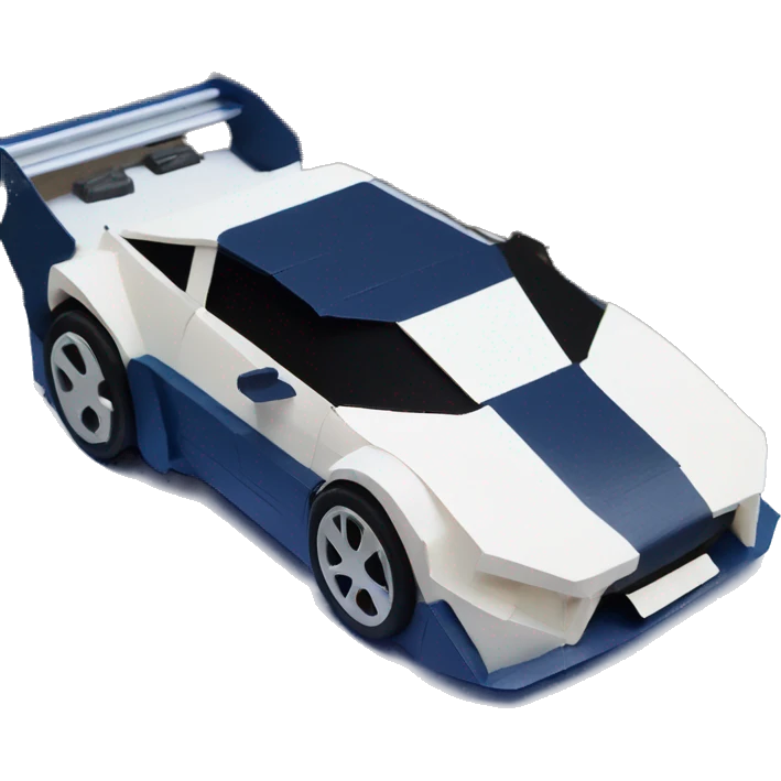 Darktrooper pearl-blue Card stock Papercraft fr-s racecar emoji