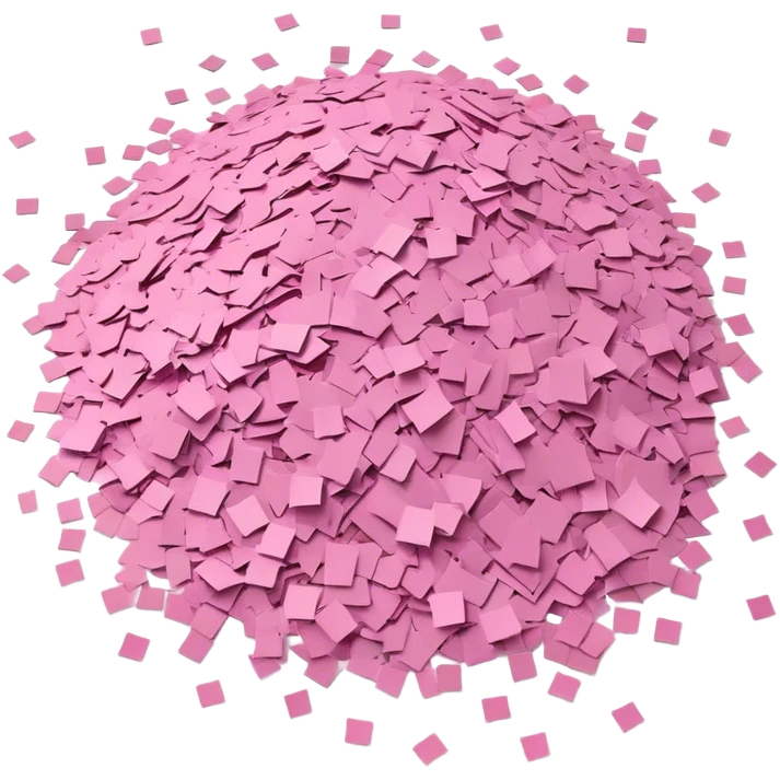 pink confetti emoji