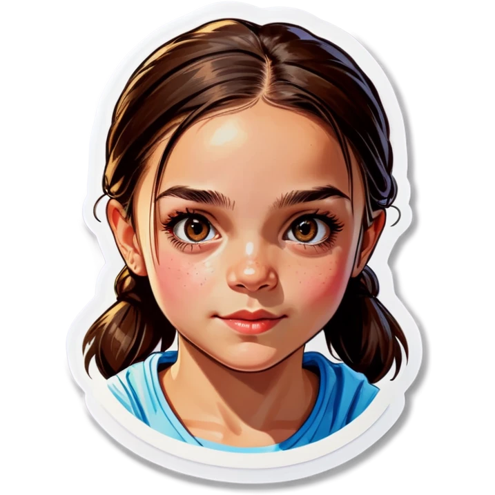 realistic portrait of girl emoji