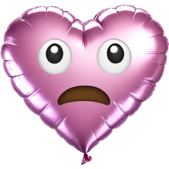 Foil balloon heart emoji