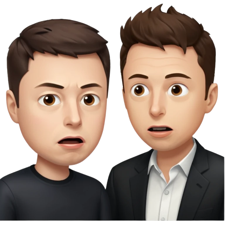 argument between Elon musk and Sam Altman emoji