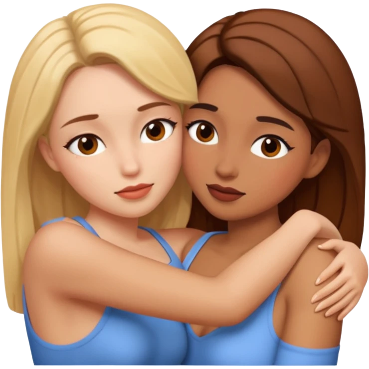 Lesbian making love in bed emoji