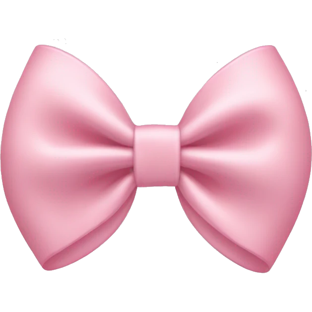 light pink bow on light pink bow emoji