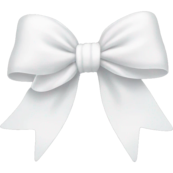white bow emoji