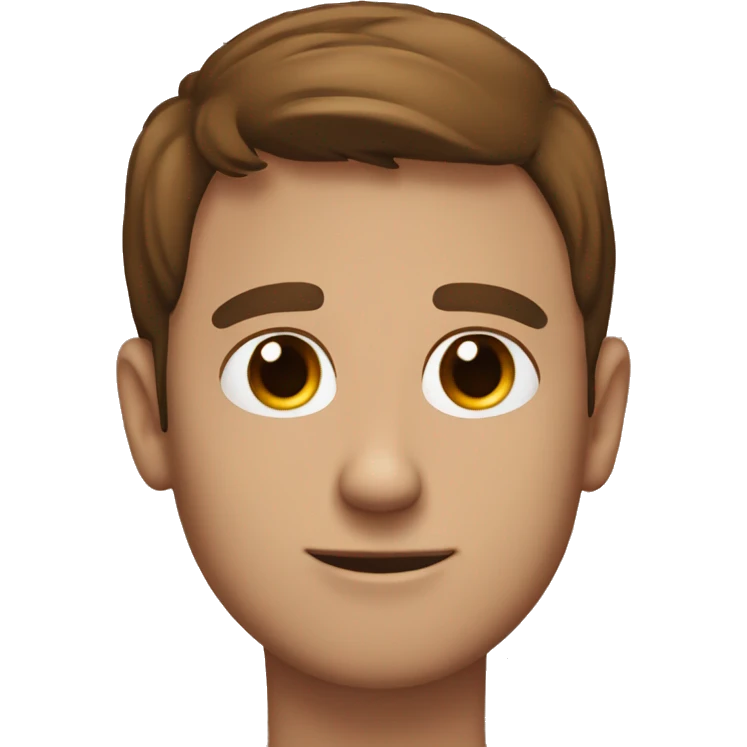 Brown haired man with a cat shaped hole in his heart emoji