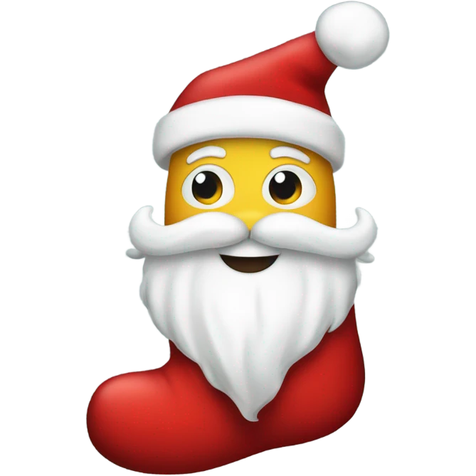 Santa sock emoji