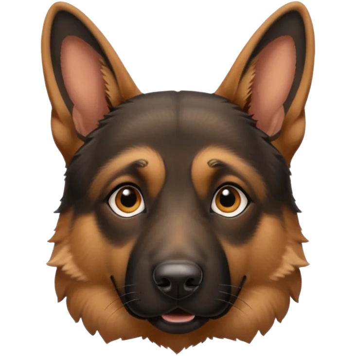 German shepherd head emoji