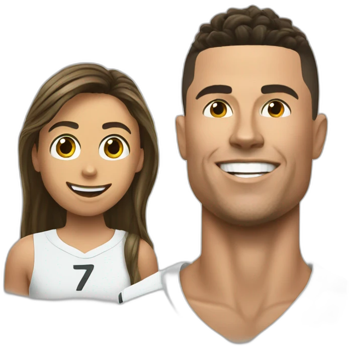 Ronaldo with a besht emoji