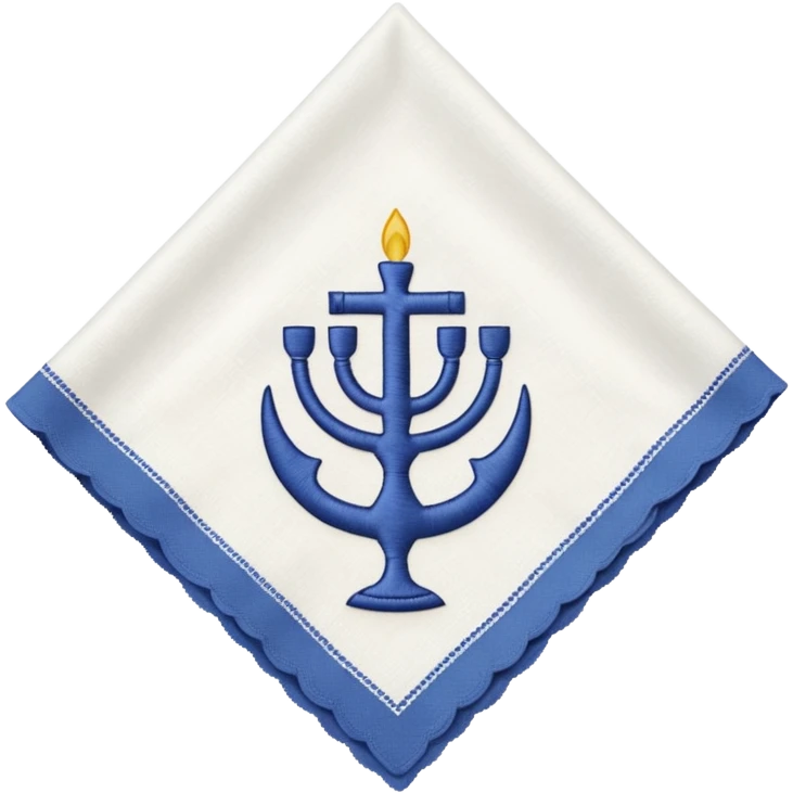 napkin with shabbat shalom emoji