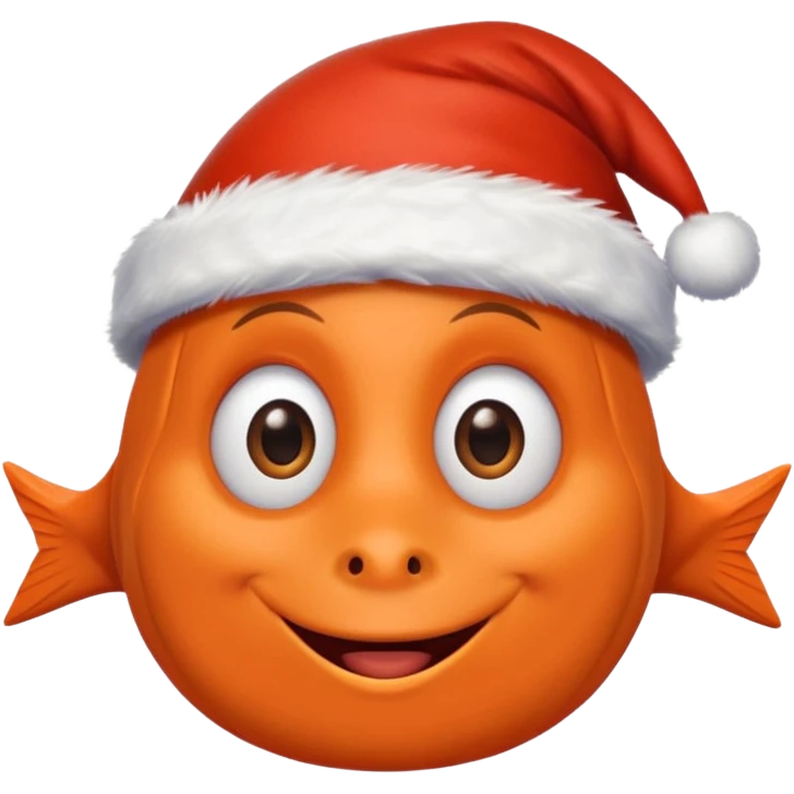 Dory wearing a santa hat emoji