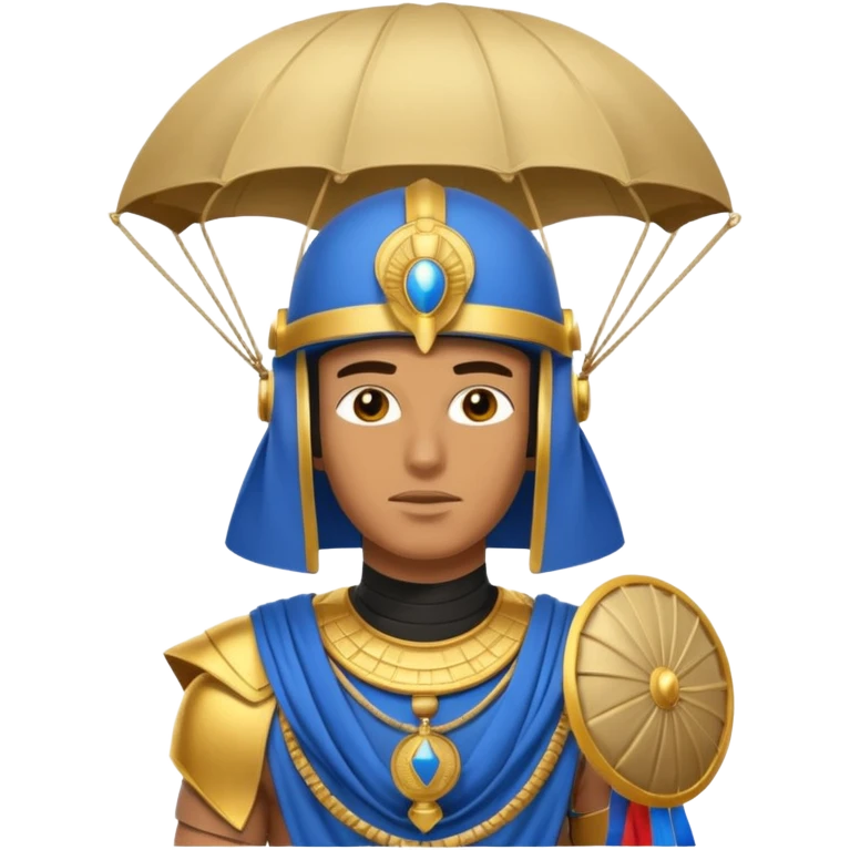egyptian horus, parachute emoji