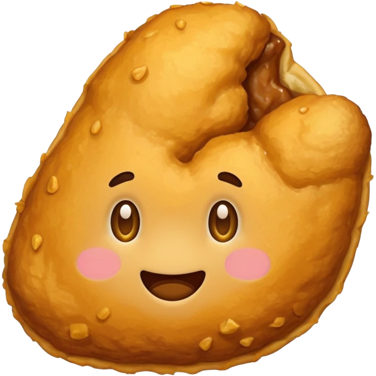 make a nugget emoji. it is important that the image has no face, no eyes, no nose, and no mouth, and no pink cheeks emoji