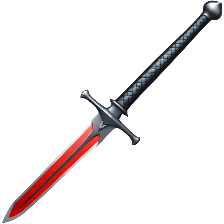 black sward emoji