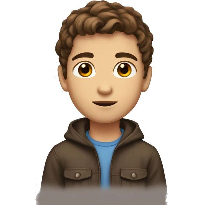 human boy 12 years, brown eyes,brown hair emoji