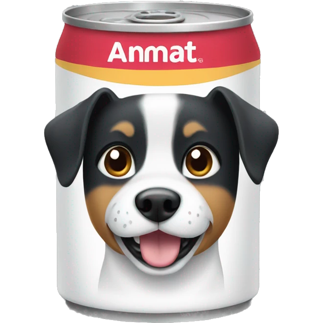can with dog emoji