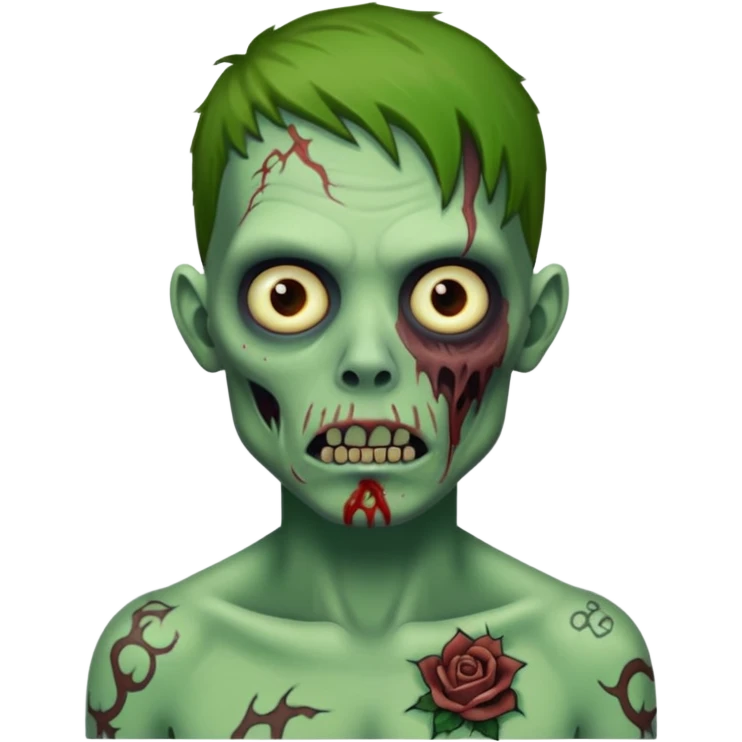 tattooed zombie emoji