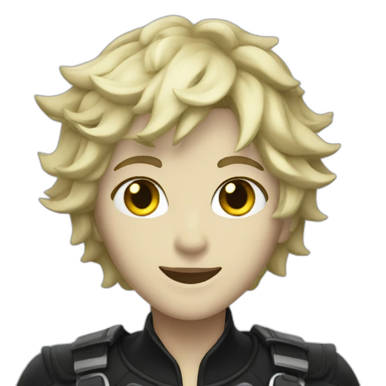 Chat noir blanc emoji
