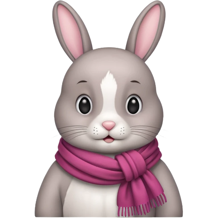 bunny with scarf emoji
