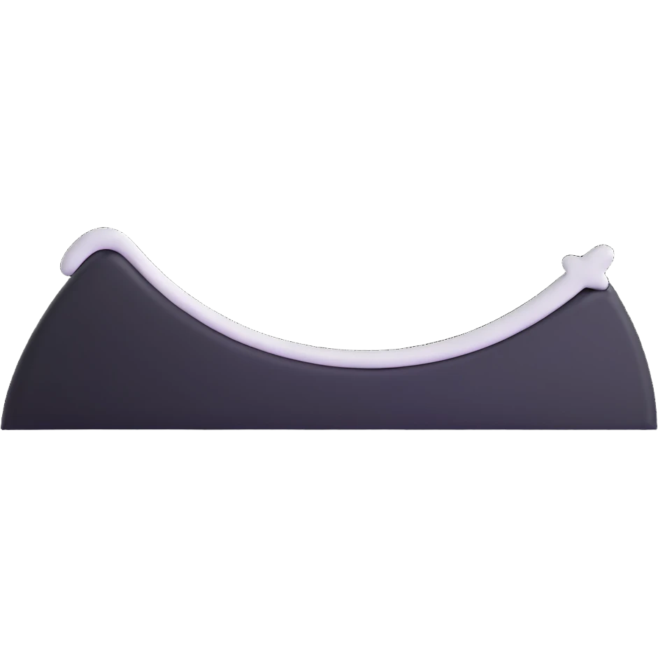 elegant curved white X emoji