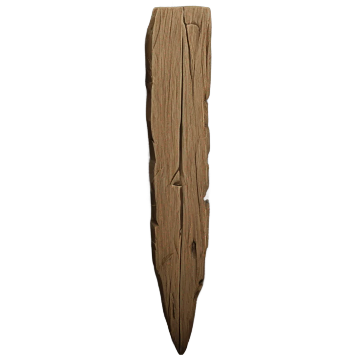 wooden stake emoji