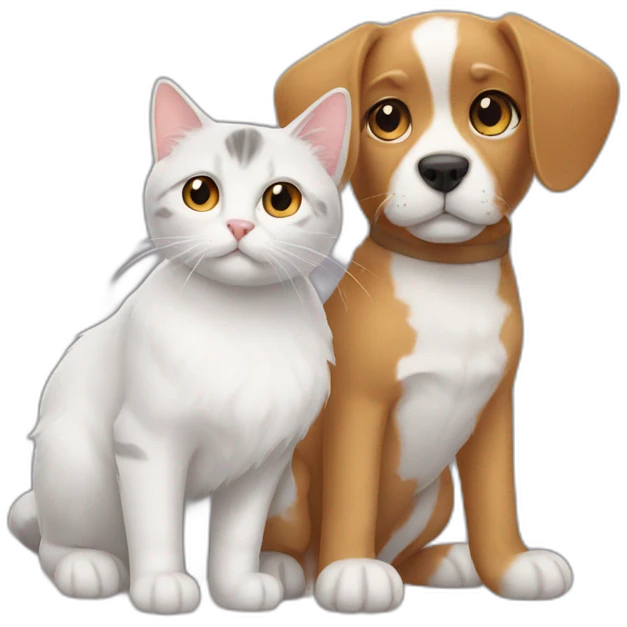 cat and dog emoji