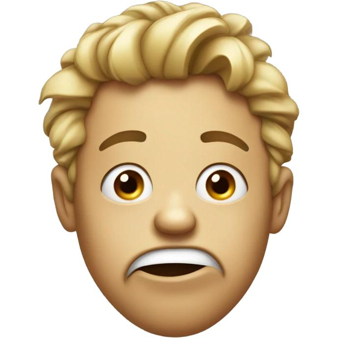 Grossed out face emoji