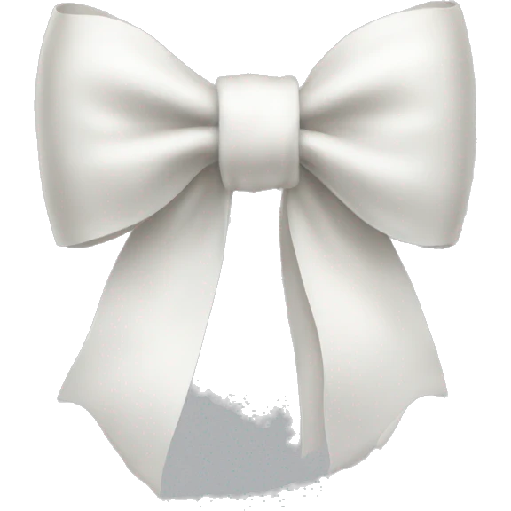 white bow emoji