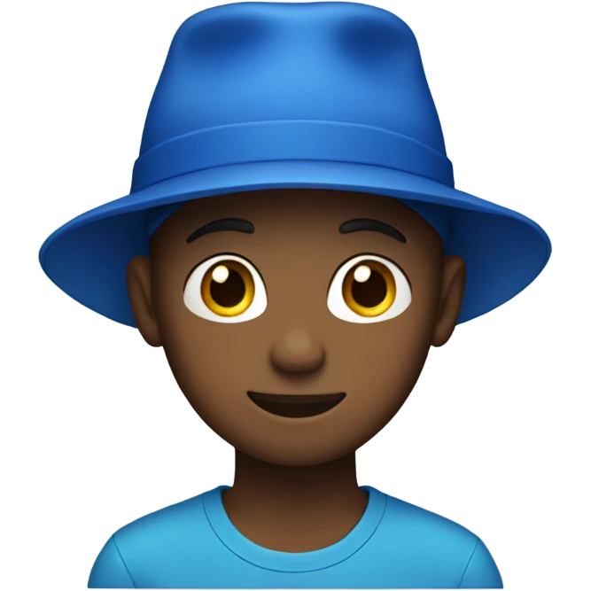 Boy with a blue hat emoji