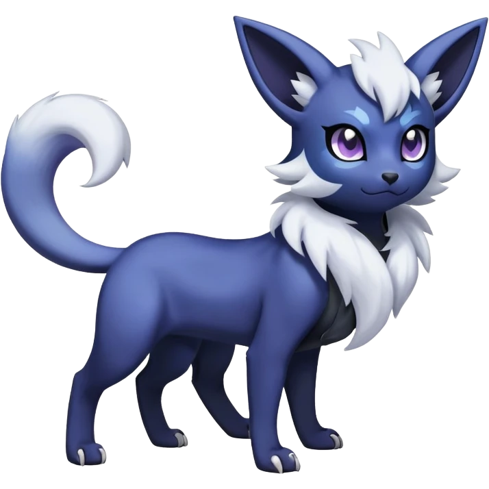 Absol-Meowstic-Umbreon-Fakémon-hybrid-creature (full body)  emoji
