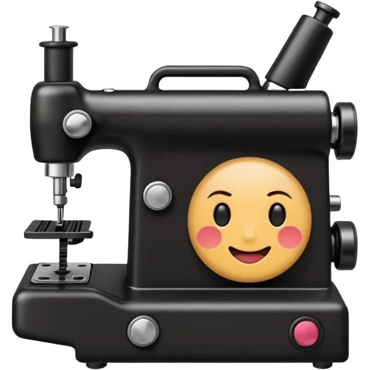 round wink emoji with tattoo machine emoji