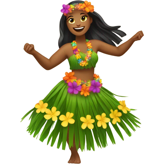 Hula dancer emoji