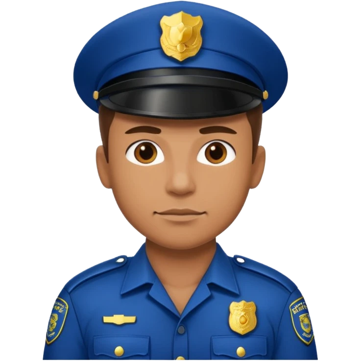 muscular police emoji