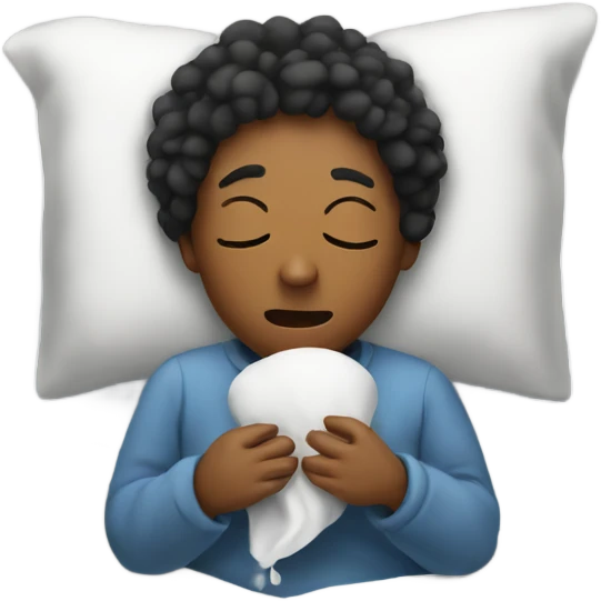 Someone in love being sick emoji