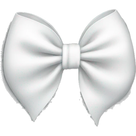 White bow  emoji