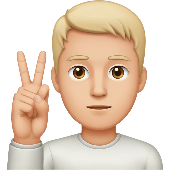 man sticking up the middle finger emoji
