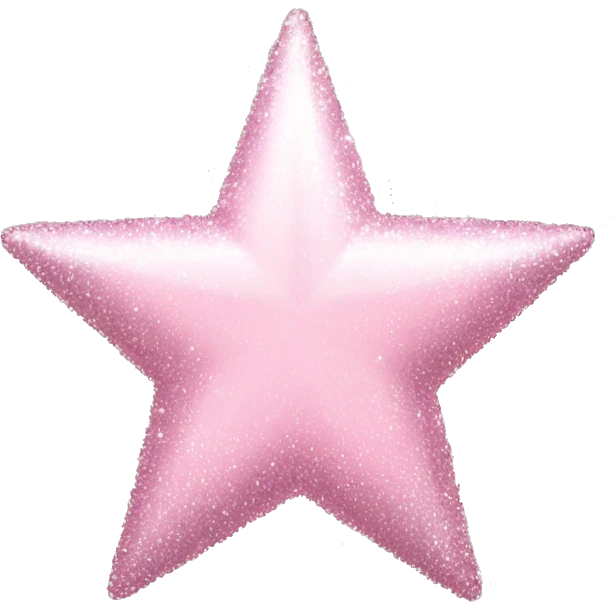 pale pink star sparkle emoji