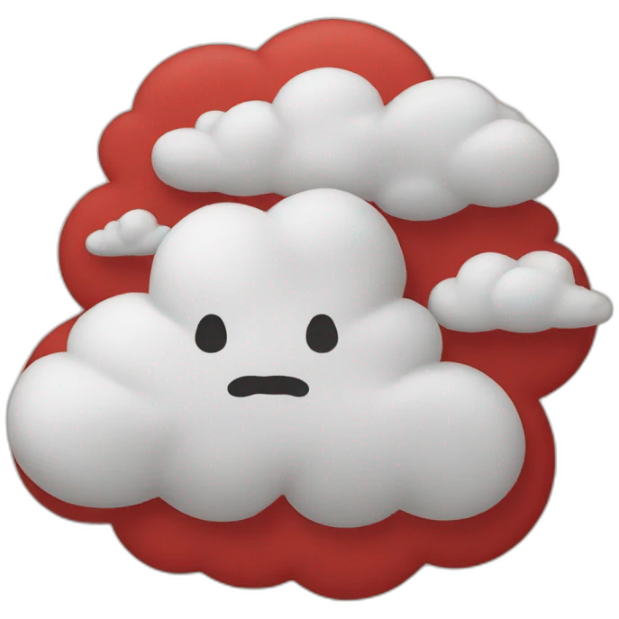 red cloud emoji