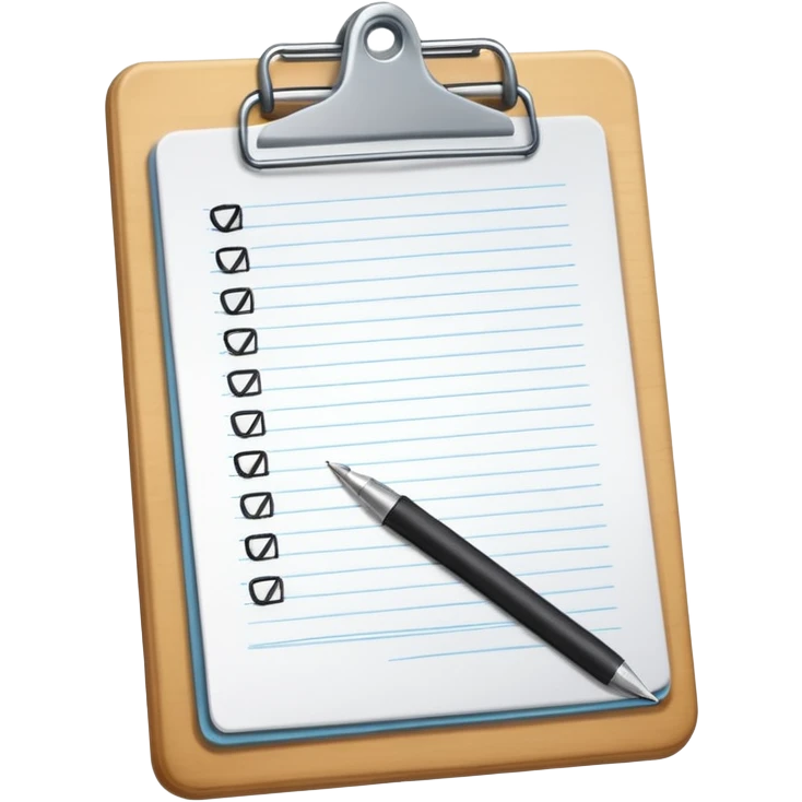 clipboard with list emoji