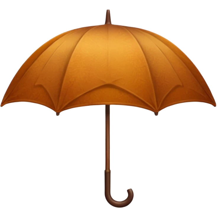Brown Cozy umbrella autumn emoji