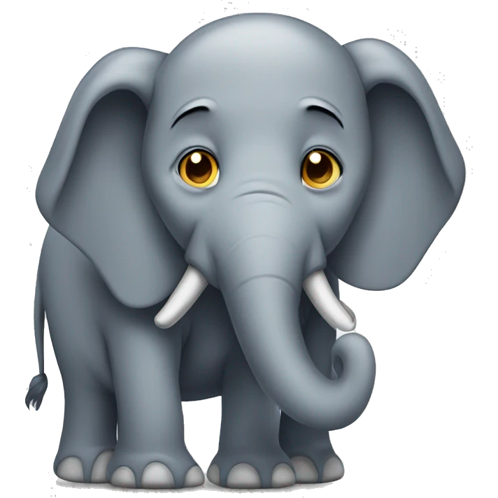 Elefante triste emoji