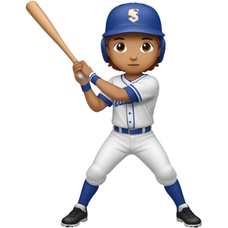 baseball player batting full body emoji
