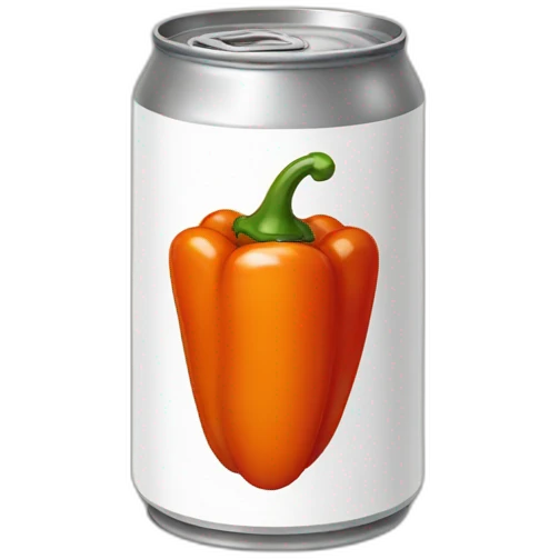 Orange Can of red peppers with sauce emoji