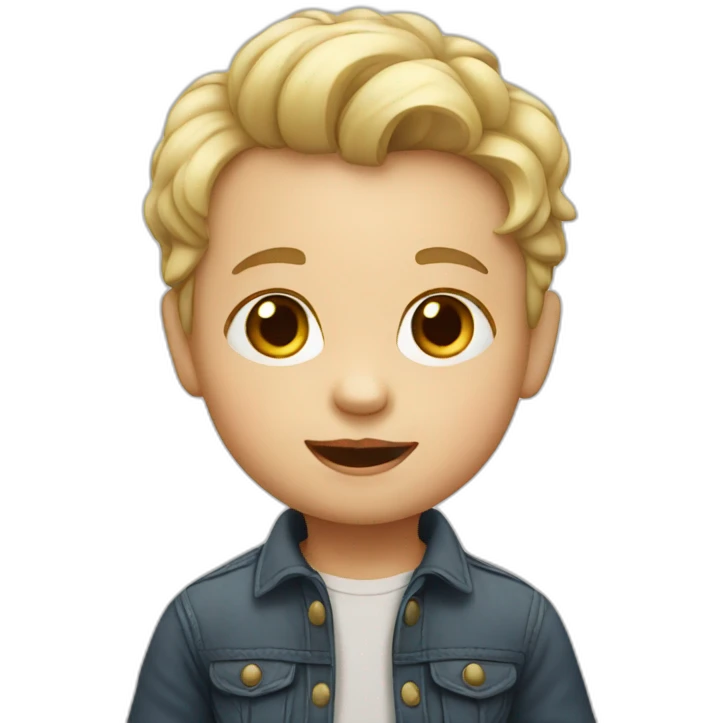 white toddler emoji