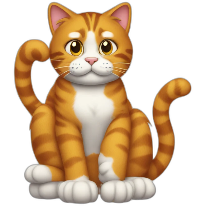Garfield the cat emoji
