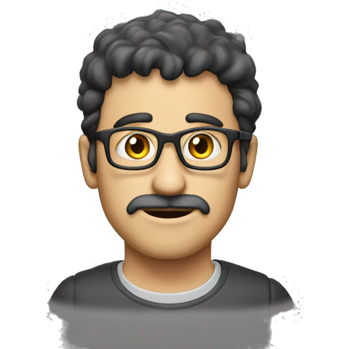 סמיילי מחייך עם לבבות כחולות בעיניים  emoji